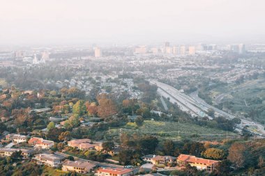 View of University City, from Mount Soledad in La Jolla, San Die clipart