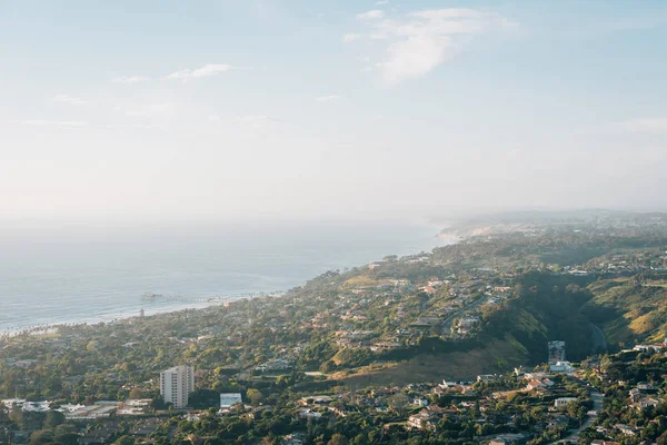 Pohled z Mount Soledad, v La Jolla, San Diego, Kalifornie — Stock fotografie