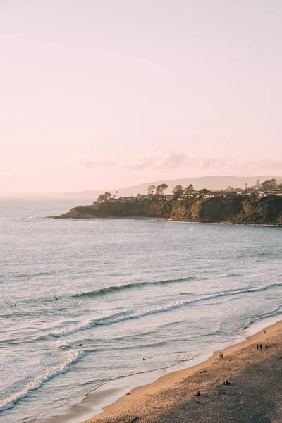 Vista de Salt Creek Praia e falésias, em Dana Point, Orange Count — Fotografia de Stock