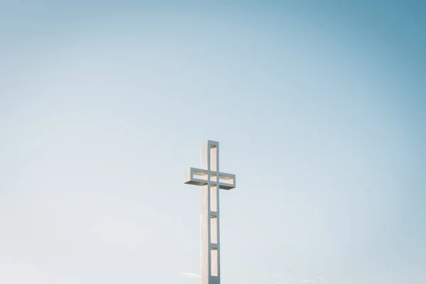 The cross on Mount Soledad, in La Jolla, San Diego, California — Stock Photo, Image