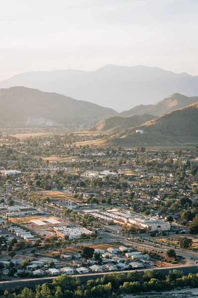 Widok z góry Rubidoux w Riverside, Kalifornia — Zdjęcie stockowe