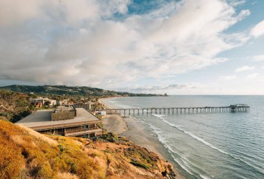 Scripps İskelesi manzarası, La Jolla Shores, San Diego, Kaliforniya