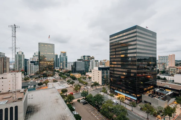 Vy över byggnader i Downtown, San Diego, California — Stockfoto