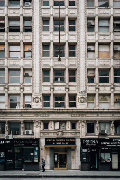 Arquitectura histórica en el Distrito de Joyería del centro de Los An — Foto de Stock