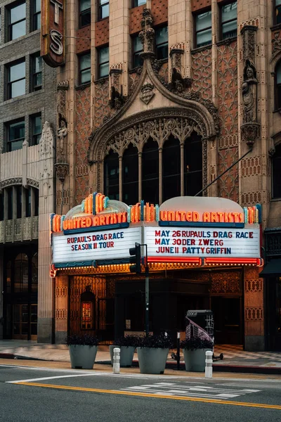 The United Artists Theatre nel centro di Los Angeles, California — Foto Stock