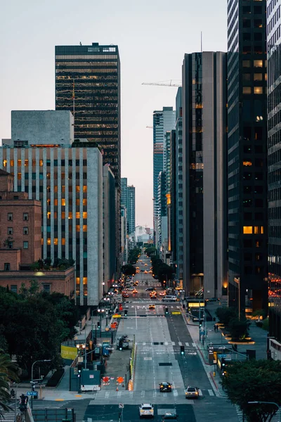 Stadsbild utsikt i Downtown Los Angeles, Kalifornien — Stockfoto