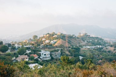 Los Ange Runyon Canyon Park Hollywood Hills görünümü