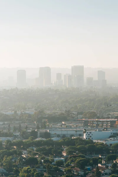 Widok z Baldwin Hills Scenic wychodzą, w Los Angeles, Califor — Zdjęcie stockowe