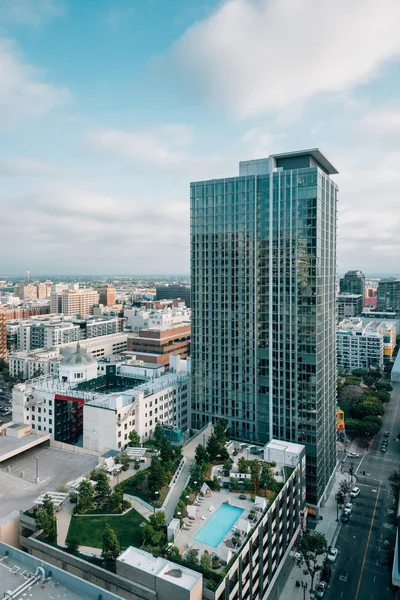 Vista panorámica del paisaje urbano del centro de Los Ángeles, California — Foto de Stock