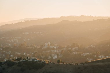 Griffith Gözlemevi'nden akşam manzarası, Los Angeles, Californ