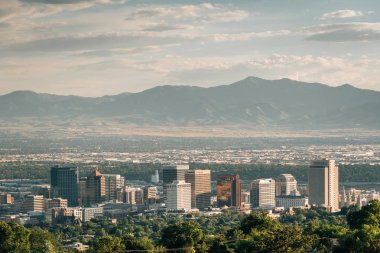 Salt Lake City, Utah şehir silüetinin görünümü