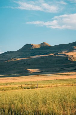 Antilop Adası State Park çimenli alanlar ve dağlar, Utah