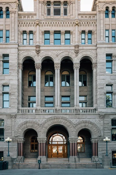 O Salt Lake City e County Building, em Salt Lake City, Utah — Fotografia de Stock