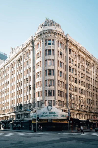 Architektura v okrese klenotnictví, centrum Los Angeles, Cali — Stock fotografie