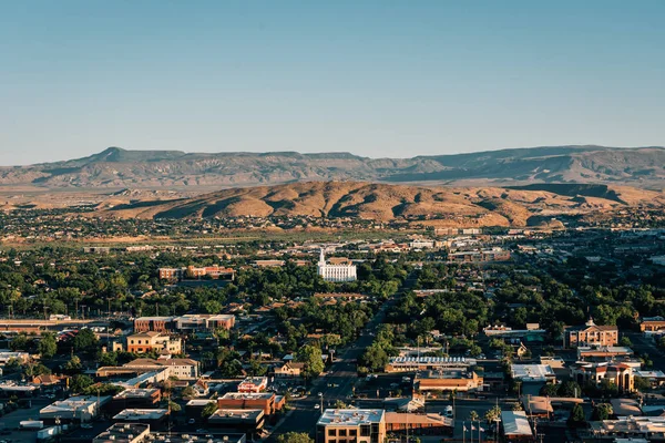 Vista dal Pioneer Park, a St. George, Utah — Foto Stock
