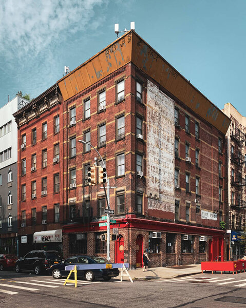 The corner of 7th Street and Avenue B in the East Village, Manhattan, New York City