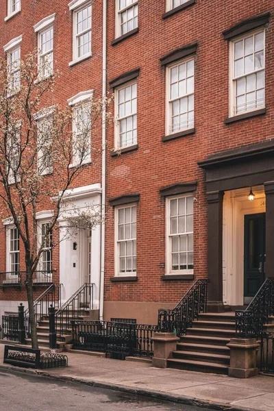 Residential Buildings Waverly Place West Village Manhattan New York City — Stock Photo, Image