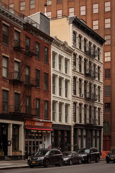 Architecture on West Broadway in Tribeca, Manhattan, New York City