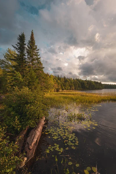 Lac Horseshoe Près Lac Tupper Dans Les Montagnes Adirondack New — Photo