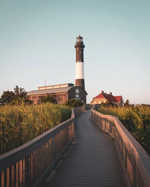 Fire Island Lighthouse Fire Island National Seashore Long Island Nueva — Foto de Stock