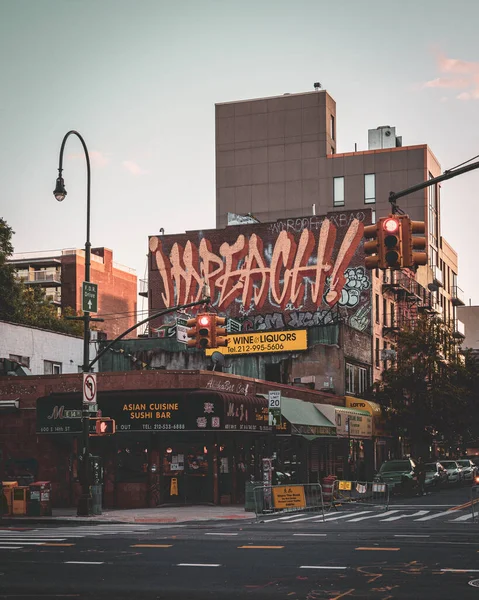 Cruzamento 14Th Street Com Avenue East Village Manhattan Nova Iorque — Fotografia de Stock