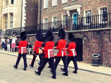 Guards  in London city in UK clipart