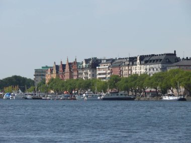 güzel tarihi kent Stockholm İsveç'te
