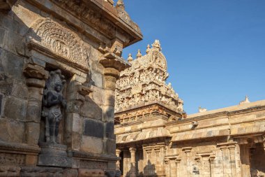 12. yüzyılda Rajaraja Çola II tarafından inşa Airavateswara Tapınağı. Bir tanınmış Unesco Dünya Mirası Anıtı Kumbakonam, Darasuram, Tamilnadu, Hindistan tapınaktır