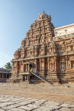 12. yüzyılda Rajaraja Çola II tarafından inşa Airavateswara Tapınağı. Bir tanınmış Unesco Dünya Mirası Anıtı Kumbakonam, Darasuram, Tamilnadu, Hindistan tapınaktır