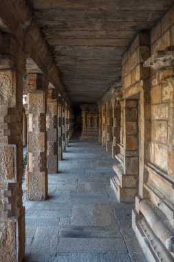 12. yüzyılda Rajaraja Çola II tarafından inşa Airavateswara Tapınağı. Bir tanınmış Unesco Dünya Mirası Anıtı Kumbakonam, Darasuram, Tamilnadu, Hindistan tapınaktır