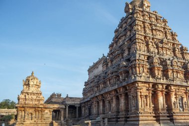 12. yüzyılda Rajaraja Çola II tarafından inşa Airavateswara Tapınağı. Bir tanınmış Unesco Dünya Mirası Anıtı Kumbakonam, Darasuram, Tamilnadu, Hindistan tapınaktır