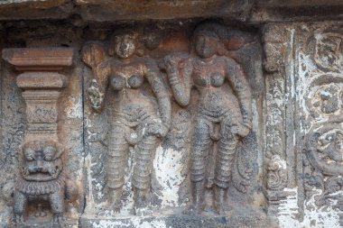 12. yüzyılda Rajaraja Çola II tarafından inşa Airavateswara Tapınağı. Bir tanınmış Unesco Dünya Mirası Anıtı Kumbakonam, Darasuram, Tamilnadu, Hindistan tapınaktır