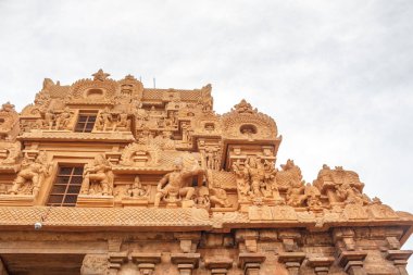 Brihadeeswarar veya Brihadisvara Tapınağı Tamilnadu India.Unesco Dünya Mirası alanı içinde yer alan Shiva adanmış Thanjavur.Hindu Tapınağı'nın