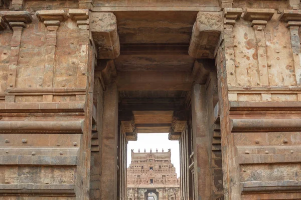 Brihadeeswarar veya Brihadisvara Tapınağı Tamilnadu India.Unesco Dünya Mirası alanı içinde yer alan Shiva adanmış Thanjavur.Hindu Tapınağı'nın