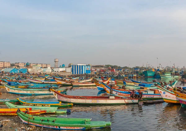 Una Escena Famoso Mercado Pescado Donde Gente Está Negociando Peces — Foto de Stock