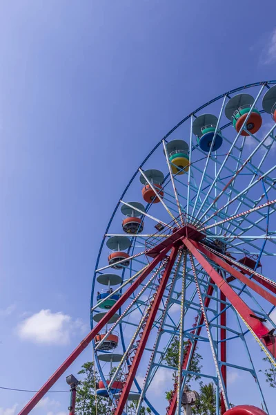 Ruota Panoramica Gigante Non Occupata Parco Divertimenti Non Identificato Bambini — Foto Stock