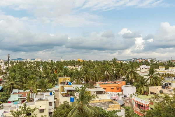 A Scenic Aerial View Of A Town With Beautiful Dark Cloud Formation With Buildings Taramani Chennai India March 14 17 Stock Images Page Everypixel