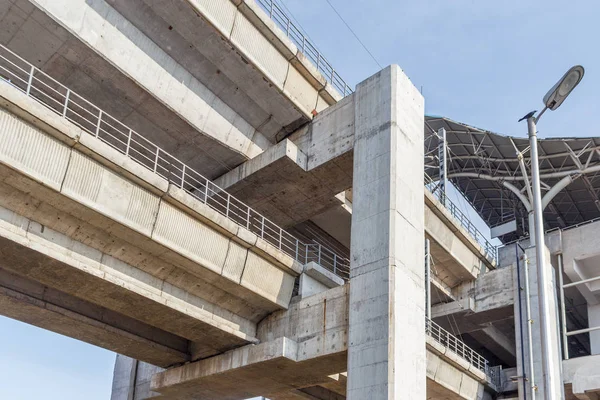 Chennai India mayo 27 2018 doble litera metro tren puente constr — Foto de Stock