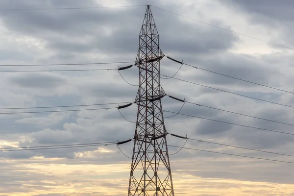 Subestación de energía eléctrica en Chennai India, donde la electricidad — Foto de Stock