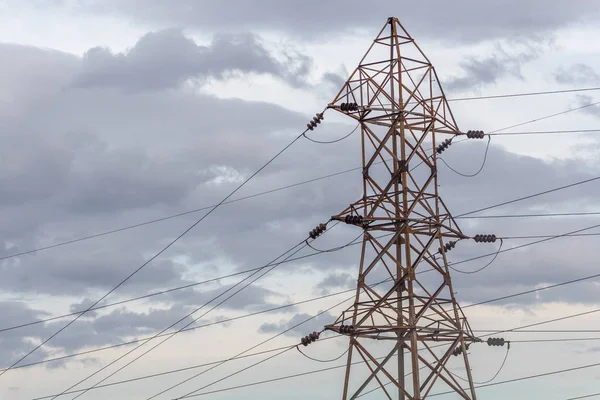 Subestación de energía eléctrica en Chennai India, donde la electricidad — Foto de Stock