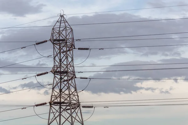 Subestación de energía eléctrica en Chennai India, donde la electricidad — Foto de Stock