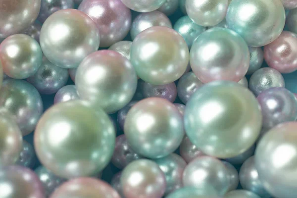 Beatiful bright round pearls background.