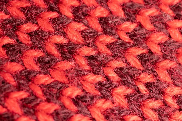 Rote Textur Textilen Hintergrund Mit Muster — Stockfoto