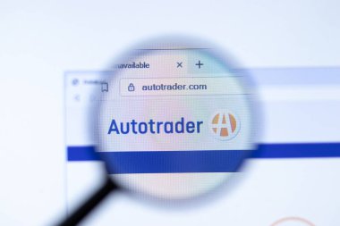 New York, ABD - 29 Eylül 2020: otomatik rader.com AutoTrader şirketi web sitesi logosu yakın plan, Illustrative Editorial.