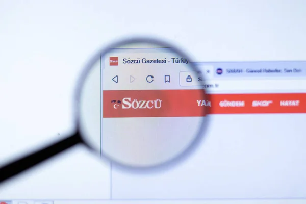 Nueva York Septiembre 2020 Sozcu Sozcu Com Company Website Logo — Foto de Stock