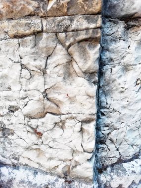 duvardaki taş üzerinde damarlar