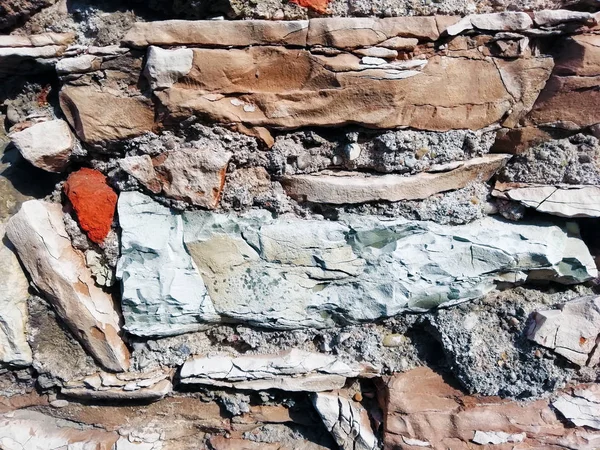 Eski Taş Duvar Kayalık Desen — Stok fotoğraf