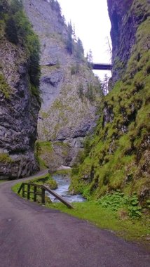 kayalar arasında giden yol