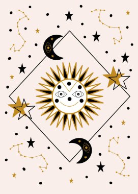  gülümseyen güneş ve gök sel elementleri