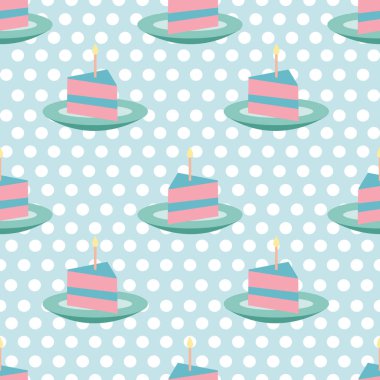  Kek ve nokta arka plan sorunsuz desen tasarımı